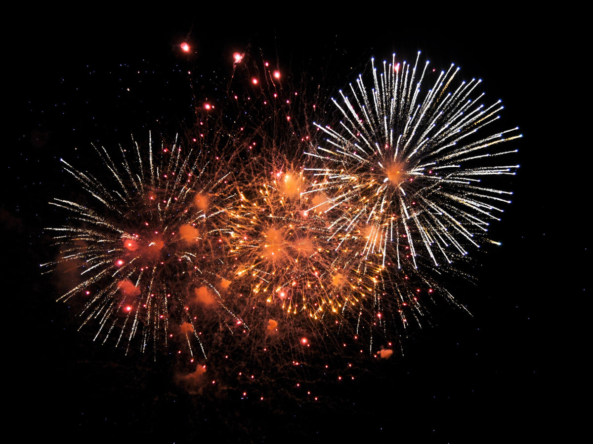 Cena con fuochi d'artificio